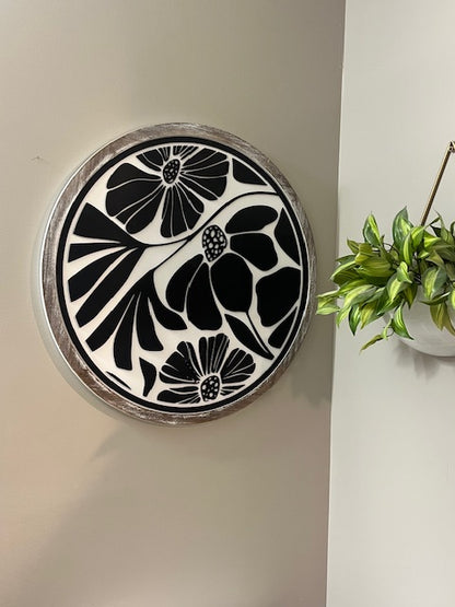 Round Abstract Floral