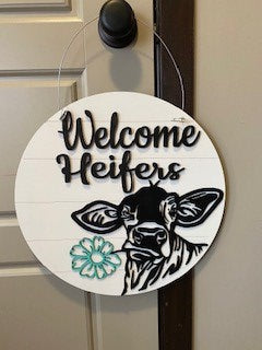 Welcome Heifers Door Sign Kit