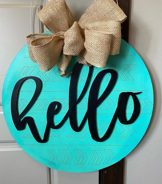 Hello Door Hanger