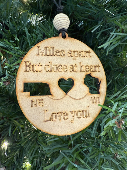 Miles Apart Ornament