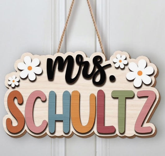 Teacher Name Sign