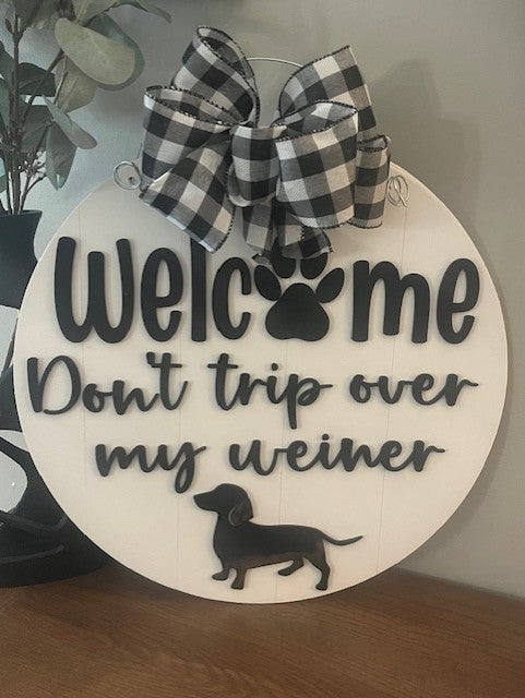 Weiner Dog Door Hanger